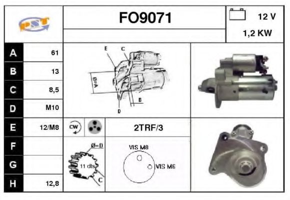 FO9071 SNRA Starter System Starter