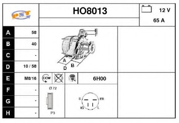 HO8013 SNRA Generator