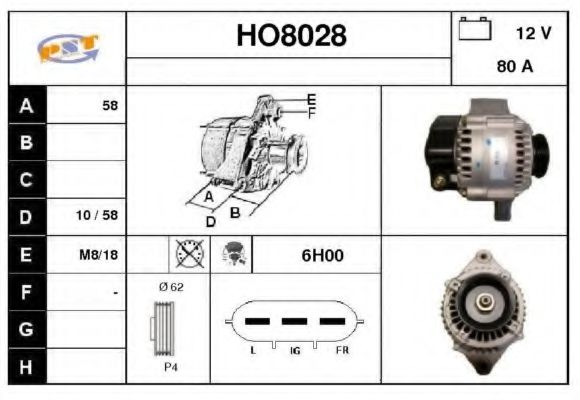 HO8028 SNRA Alternator