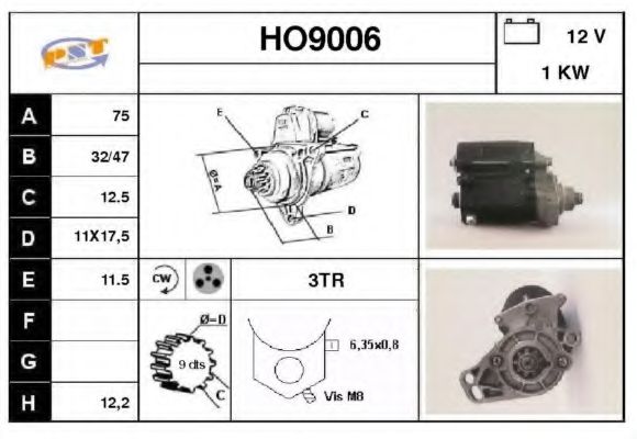 HO9006 SNRA Steering Gear