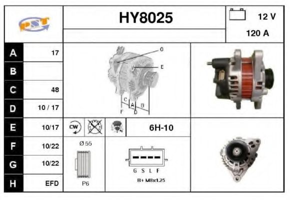 HY8025 SNRA Alternator