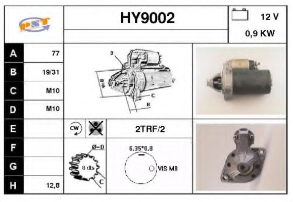 HY9002 SNRA Система стартера Стартер