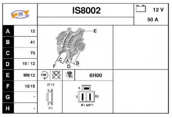 IS8002 SNRA Alternator