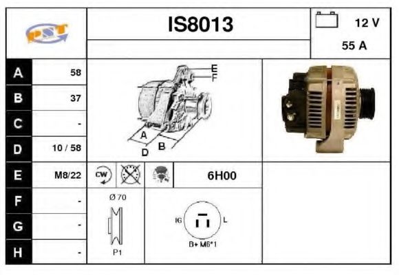 IS8013 SNRA Alternator