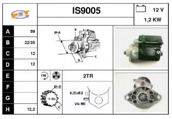 IS9005 SNRA Starter System Starter