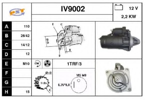IV9002 SNRA Рулевое управление Рулевой механизм