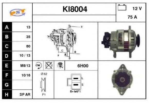 KI8004 SNRA Alternator
