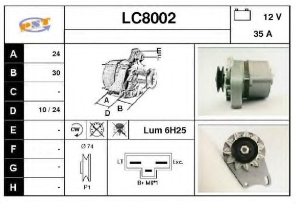 LC8002 SNRA Alternator