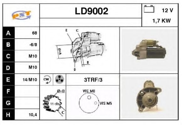 LD9002 SNRA Startanlage Starter