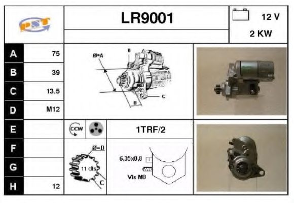 LR9001 SNRA Starter System Starter