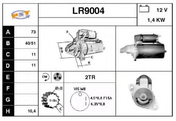 LR9004 SNRA Starter System Starter