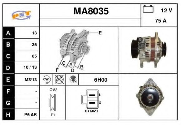 MA8035 SNRA Alternator Alternator