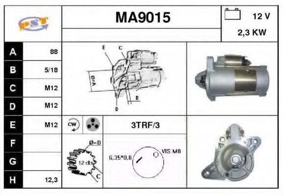 MA9015 SNRA Starter System Starter