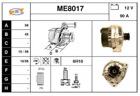 ME8017 SNRA Alternator