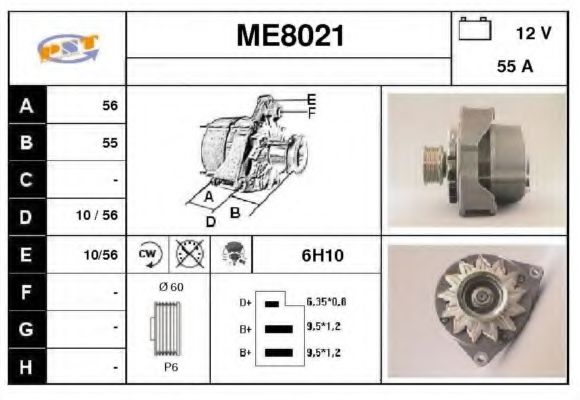 ME8021 SNRA Alternator