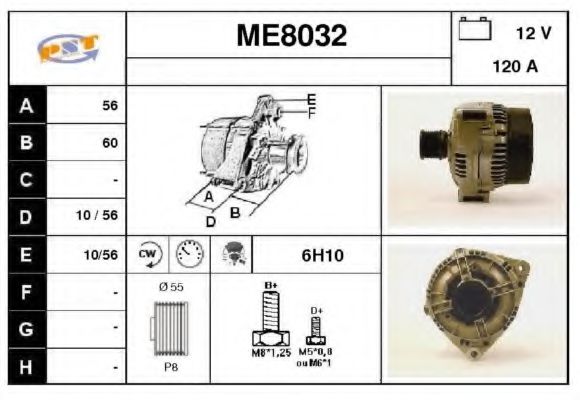 ME8032 SNRA Alternator