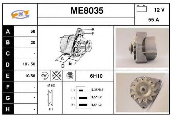 ME8035 SNRA Alternator