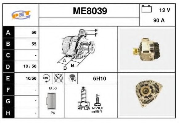 ME8039 SNRA Alternator
