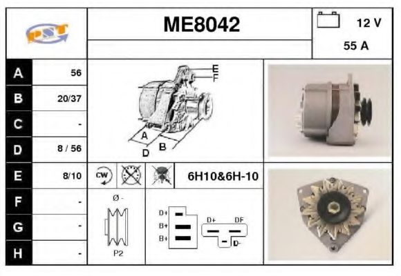 ME8042 SNRA Alternator