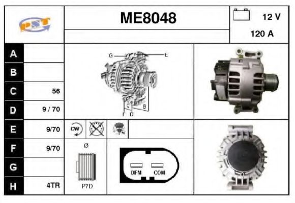ME8048 SNRA Alternator