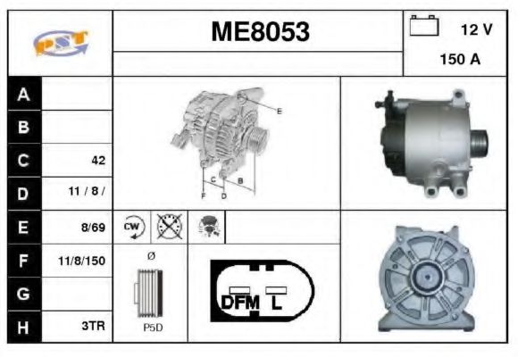 ME8053 SNRA Alternator