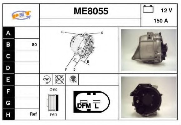 ME8055 SNRA Alternator