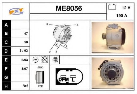 ME8056 SNRA Alternator Alternator