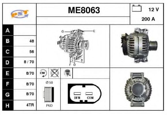 ME8063 SNRA Alternator