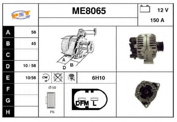 ME8065 SNRA Alternator