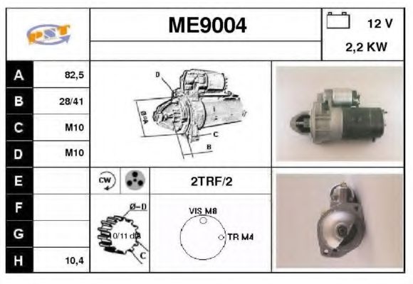 ME9004 SNRA Starter System Starter