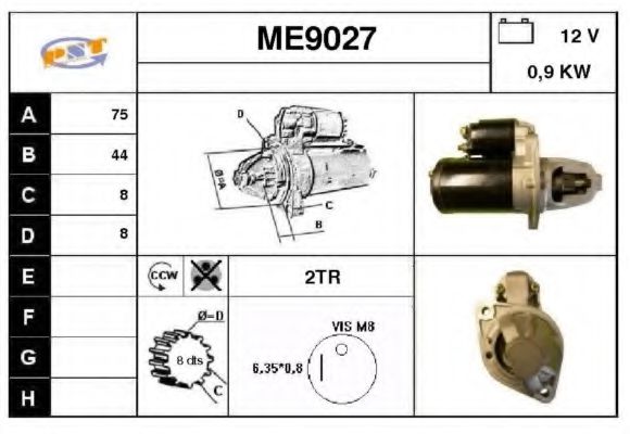 ME9027 SNRA Gasket Set, steering gear
