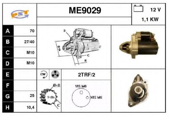 ME9029 SNRA Starter System Starter