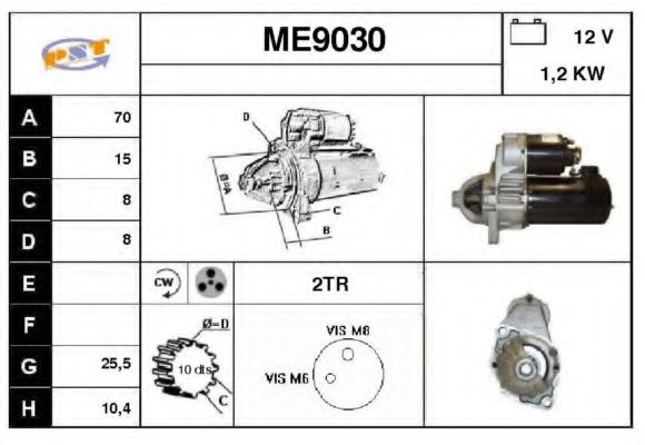 ME9030 SNRA Starter System Starter