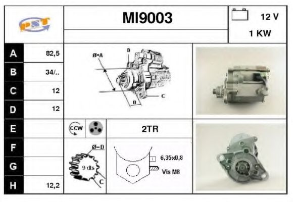 MI9003 SNRA Starter