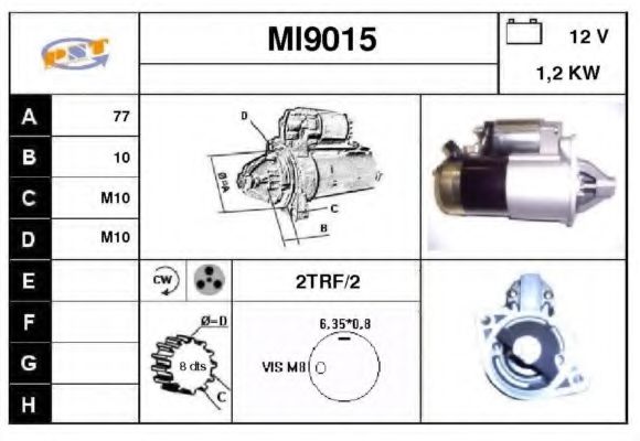 MI9015 SNRA Starter System Starter