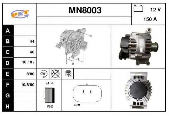 MN8003 SNRA Alternator Alternator