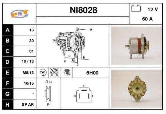 NI8028 SNRA Alternator