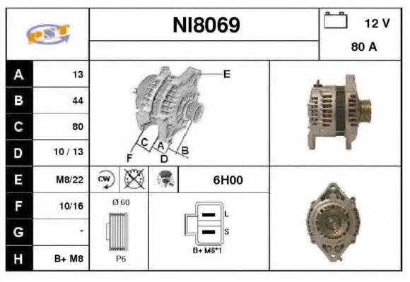 NI8069 SNRA Alternator