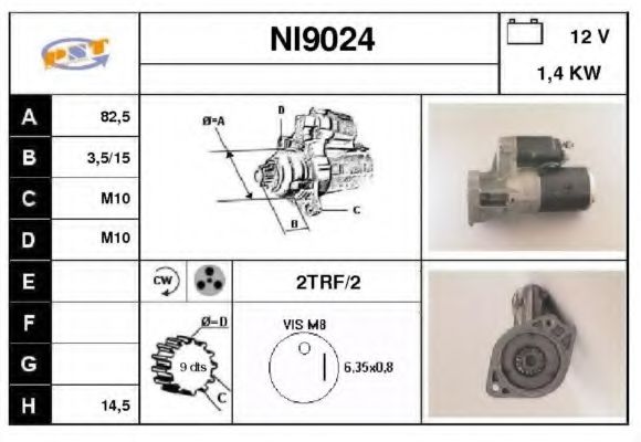 NI9024 SNRA Starter System Starter