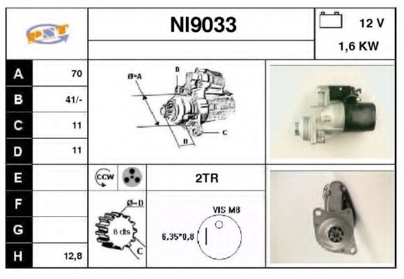 NI9033 SNRA Starter System Starter