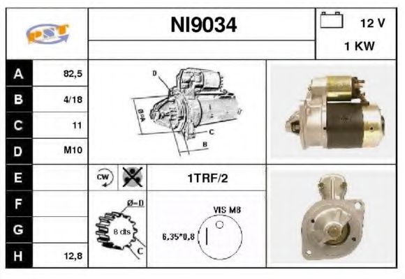 NI9034 SNRA Starter System Starter