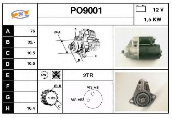 PO9001 SNRA Steering Gear