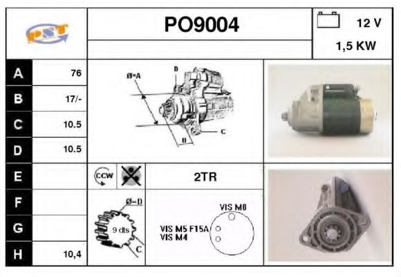 PO9004 SNRA Steering Gear