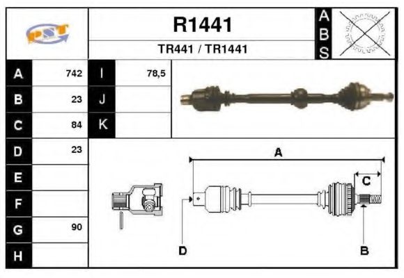 R1441 SNRA Timing Belt