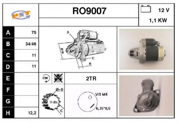RO9007 SNRA Starter System Starter