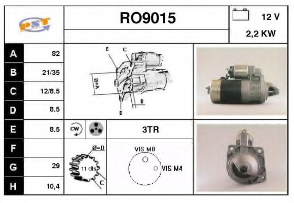 RO9015 SNRA Starter System Starter