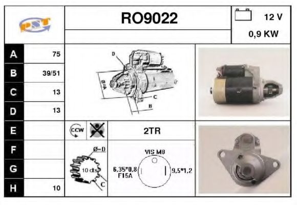 RO9022 SNRA Starter System Starter