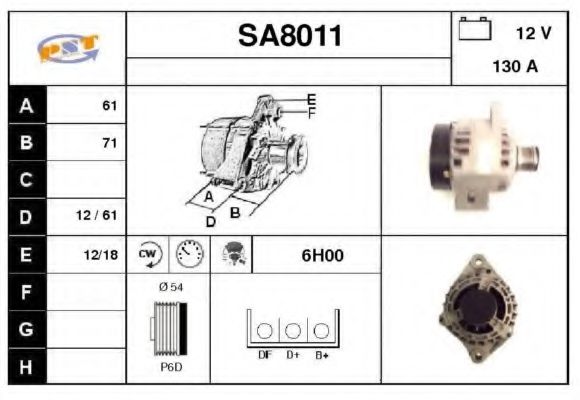 SA8011 SNRA Repair Kit, wheel brake cylinder