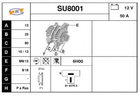 SU8001 SNRA Air Filter