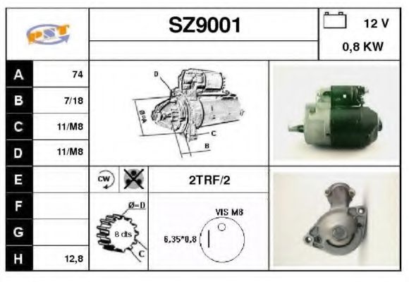 SZ9001 SNRA Starter System Starter